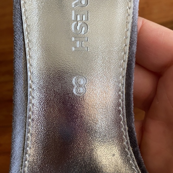 Charcoal Gray Velvet Block Heel from Joe Fresh - Picture 7 of 14